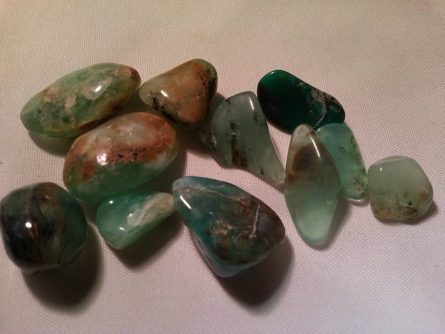 green opal tumblestones