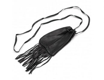 black leather medicine bag