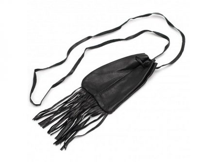 black leather medicine bag