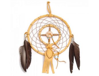 Dream Catcher with medicine bag large 6 inch