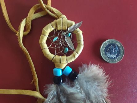 Tan Dream-catcher Necklace