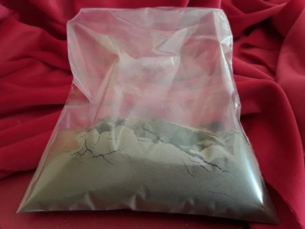 Valerian root powder in bag plastic