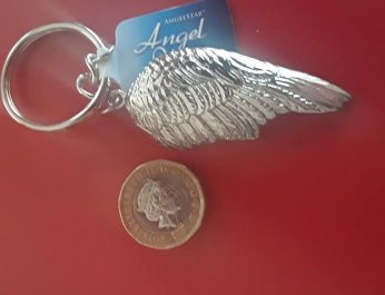 Guardian Angel wing key-ring 2 top shot