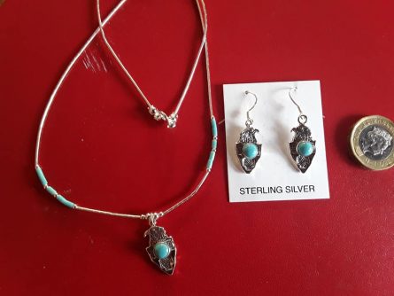 Silver Eagle with Turquoise Jewellery