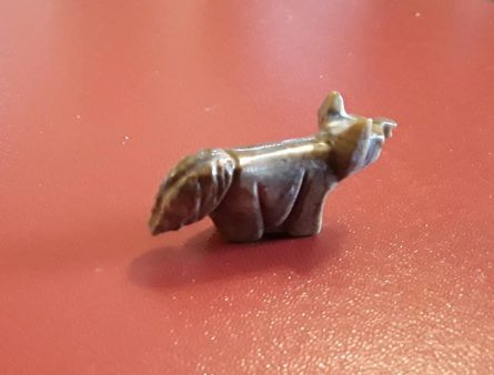 Small Navajo & Zuni Wolf stone carving - Image 4