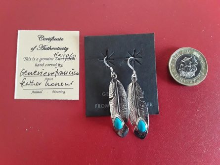 Silver Feather Necklace or Earrings - Image 5