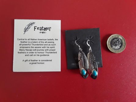 Silver Feather Necklace or Earrings - Image 4