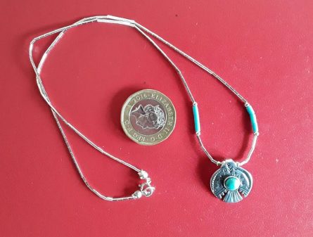 Silver Peyote Bird Necklace - Image 6