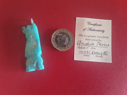 Turquoise Claudia Peina bear pendant 3