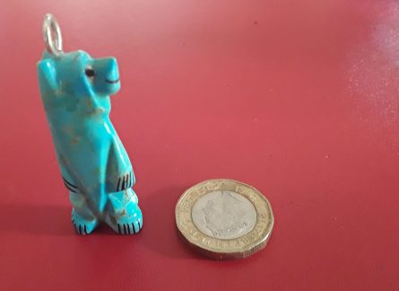 Turquoise Claudia Peina bear pendant 4