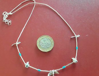 Eagle necklace with bears and bird 1