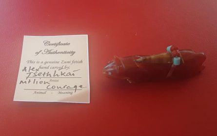 Mountain Lion Stone Carving in Carnelian - Image 6