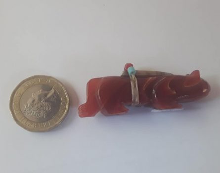 Mountain Lion Stone Carving in Carnelian - Image 3