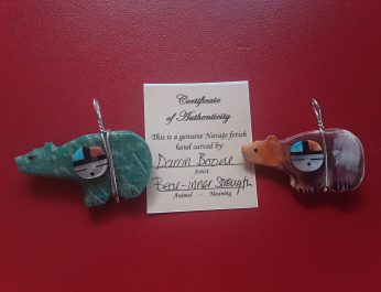 Turquoise and Shell sunface bears Large l FPBSF 1