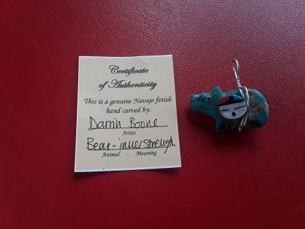 Turquoise sunface bear small FPBSF 2