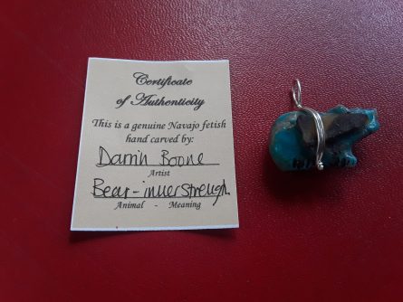 Turquoise sunface bear small FPBSF 3