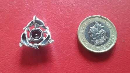 Dolphin Circle Pendant rear view